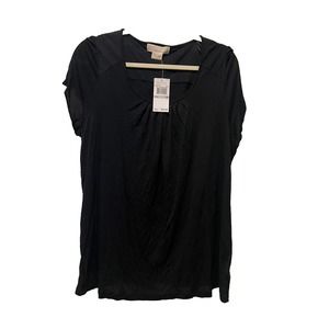 Michael Kors NWT Black Fashion Basics Short Sleeve Sz 1x